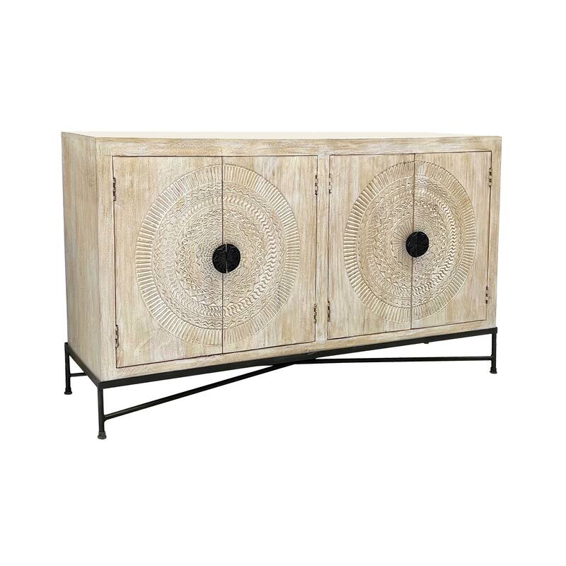 Ashford Carved Wood Sideboard