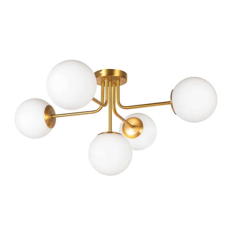 Sputnik Flush Mount Glass Ceiling Light