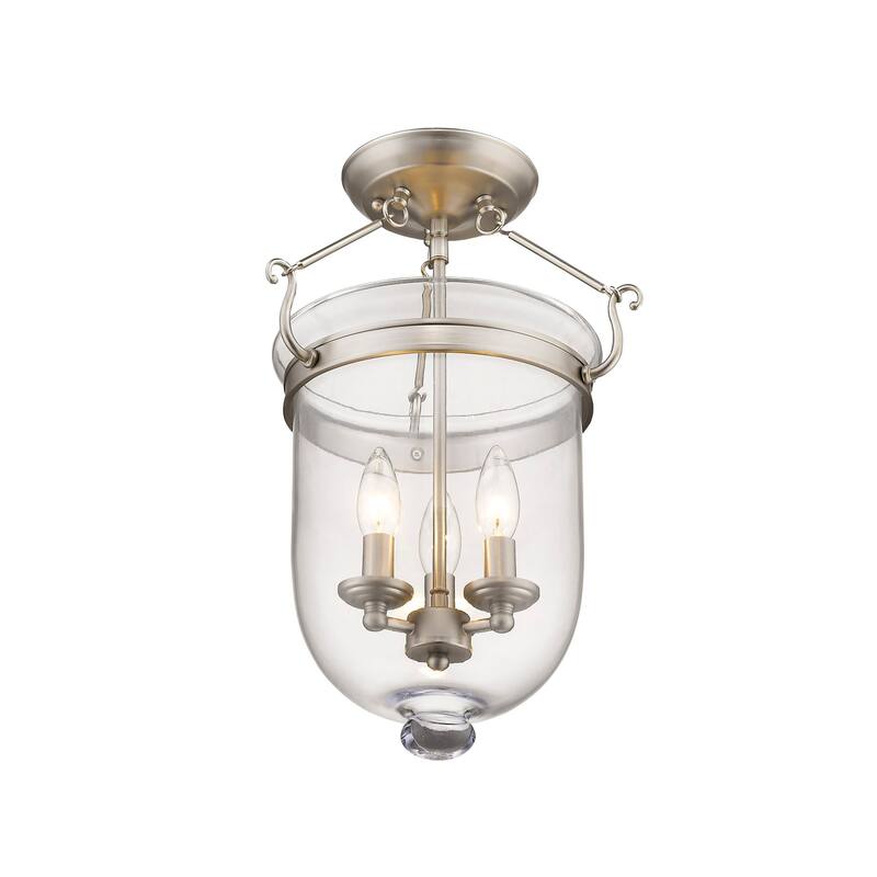 Livex Lighting Jefferson 3 Light Semi-Flush Ceiling Fixture
