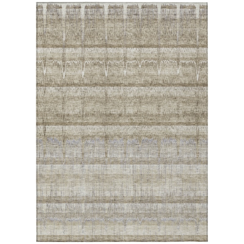 Machine Washable Indoor/ Outdoor Chantille Abstract Ombre Rug