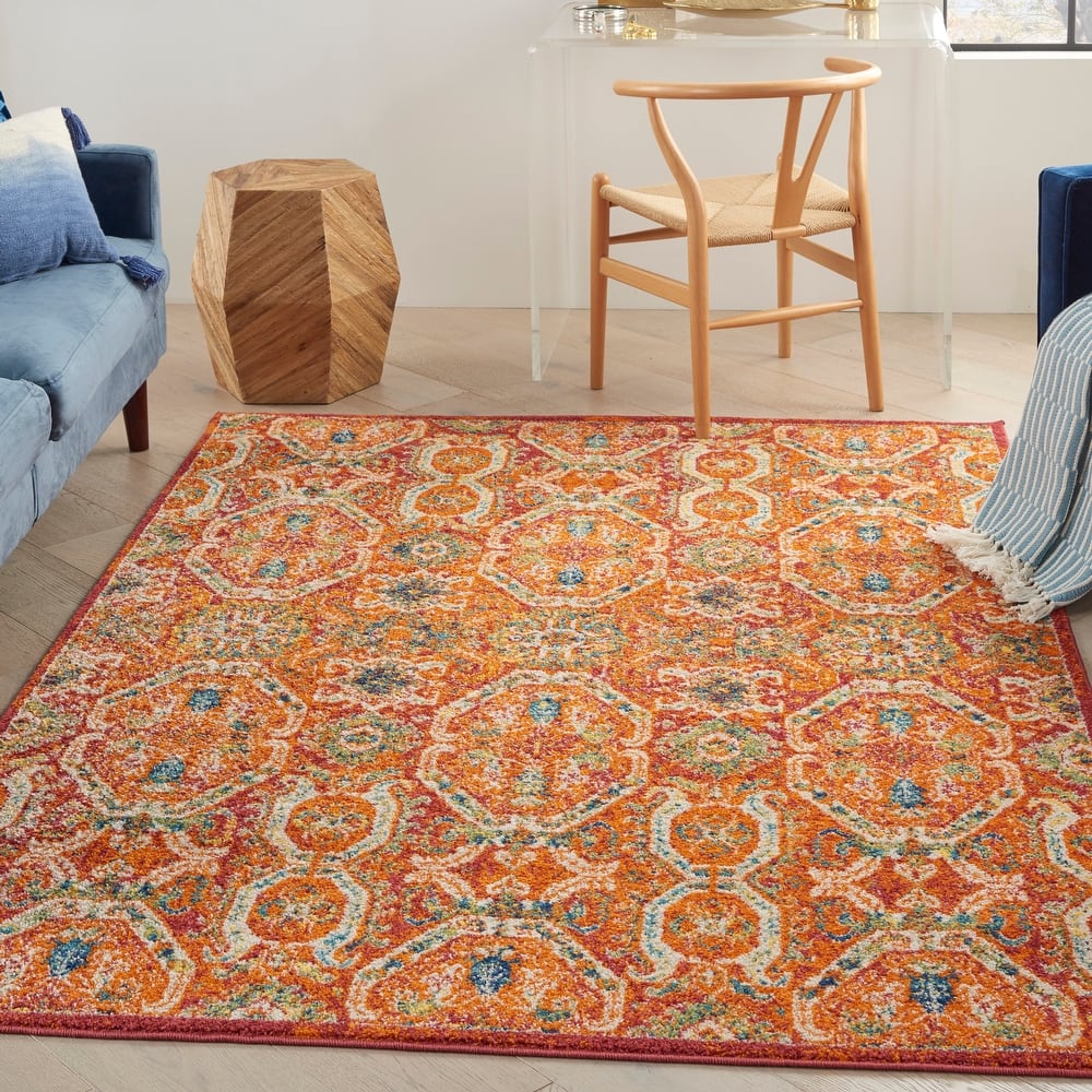 Nourison Allur Colorful Boho Tribal Medallion Area Rug