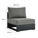 preview thumbnail 26 of 25, Tahoe Patio Aluminum Modular Armless Chair