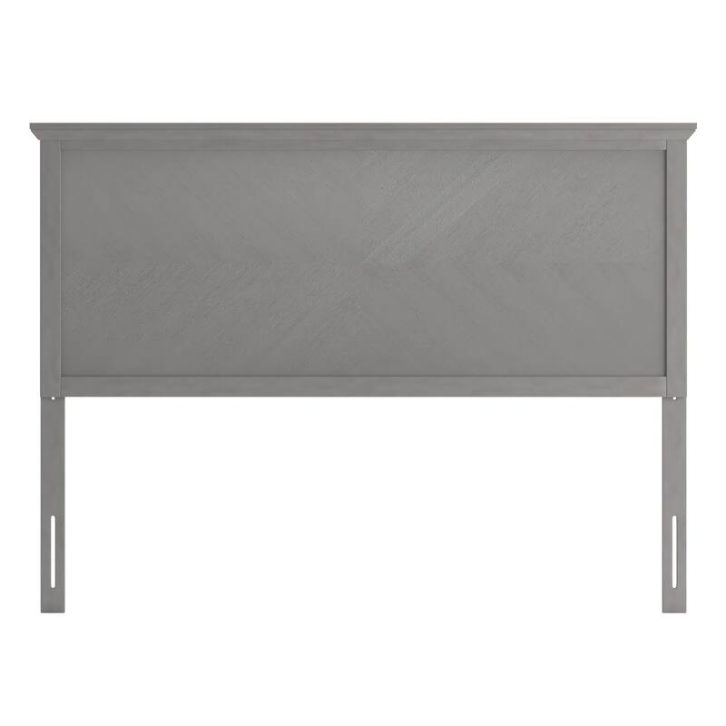 Solid Wood Herringbone Patterned Headboard Only
