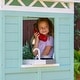 preview thumbnail 14 of 31, Teamson Kids Issac Wooden Playhouse with Colorful Overhang, Flower Box and Bench