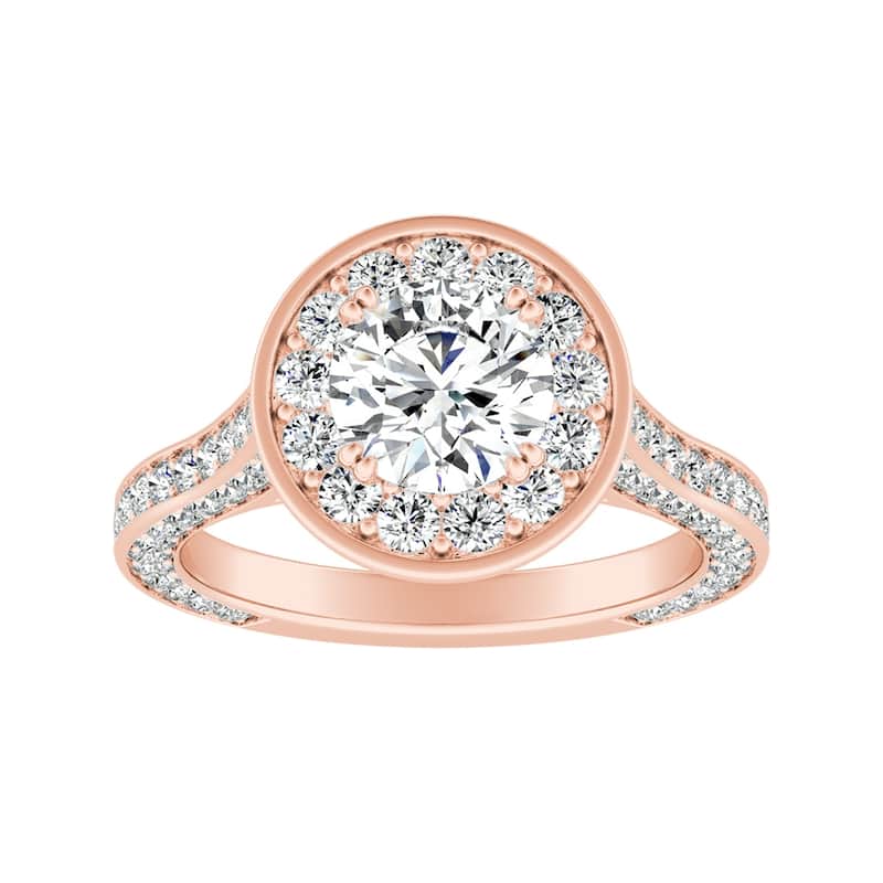 Auriya 14k Gold Fancy 1 3/4ctw Round Halo Diamond Engagement Ring (G-H, VS1-VS2)