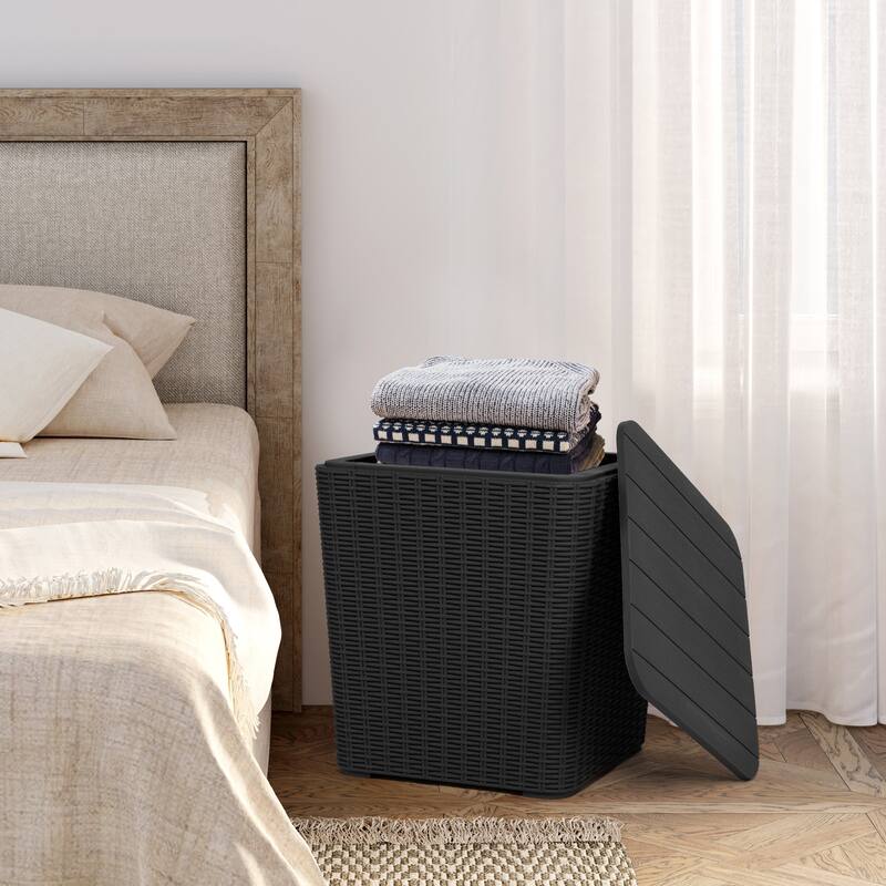 11.5 Gallon Outdoor Storage Waterproof Deck Box - 13.4 in. L x 15.3 in. W x 16.3 in. H