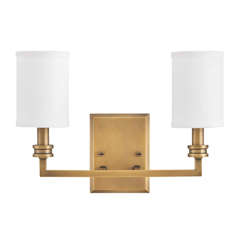 Hinkley Lighting 46412 Moore 2 Light 11" Tall Wall Sconce - Heritage Brass