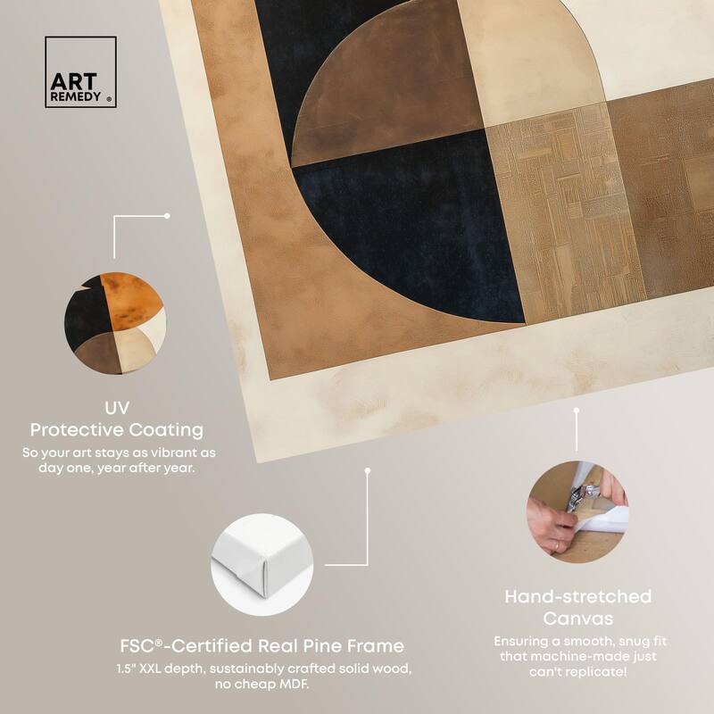 Divided Circle II Canvas by Art Remedy, Gallery Wrapped