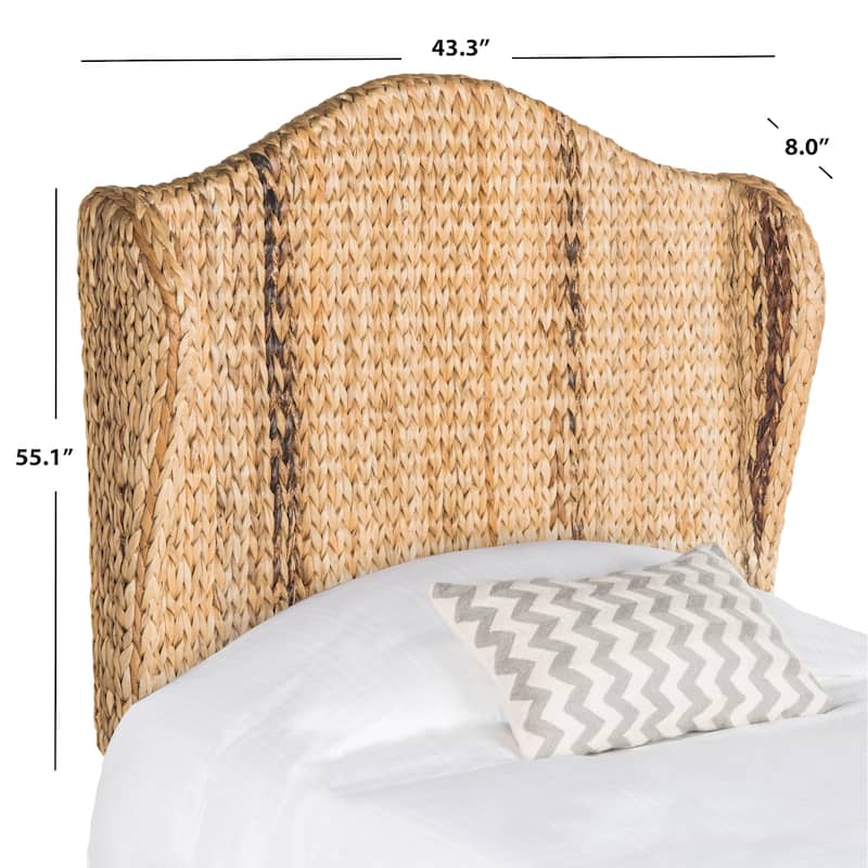 SAFAVIEH Gayatri Natural Woven Wingback Headboard (Full)