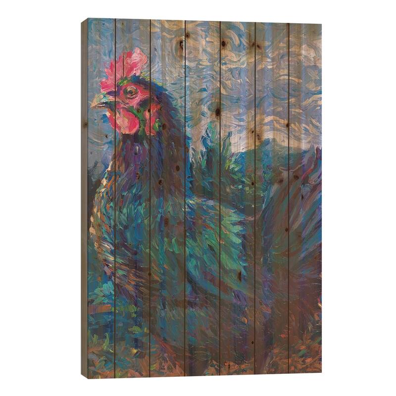 The Ladies Print On Wood by Iris Scott - Multi-Color - 26x18x1.5