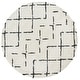 preview thumbnail 106 of 154, SAFAVIEH Arizona Shag Nevada 1.2-inch Thick Rug 6'7" Round - Ivory/Black