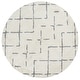preview thumbnail 129 of 154, SAFAVIEH Arizona Shag Nevada 1.2-inch Thick Rug 6'7" Round - Ivory/Grey