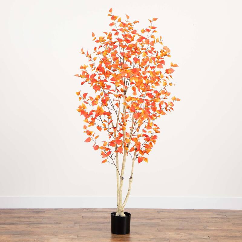Birch Artificial Potted Tree - 7' - Unlit
