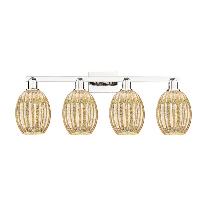 Innovations Lighting 716-4W-13-36 Preston Vanity Preston 4 Light 36" - Polished Nickel / Mercury