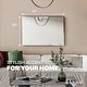 preview thumbnail 2 of 5, Eviva Sax 42" x 30" Rectangular Chrome Metal Framed Mirror
