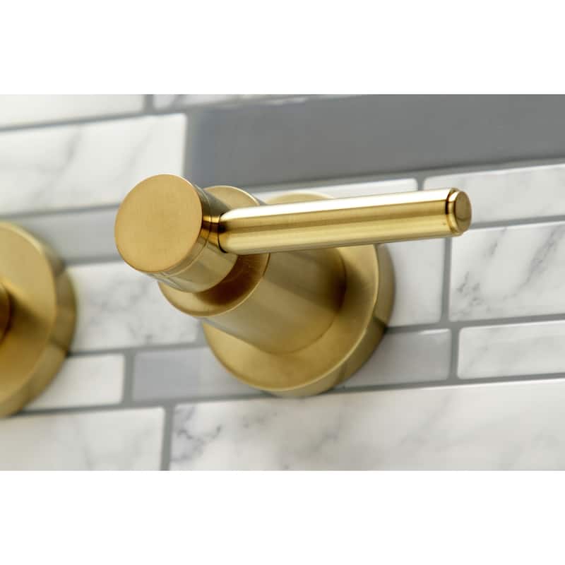 Kingston Brass Concord 3-Hole Wall Mount Roman Tub Faucet