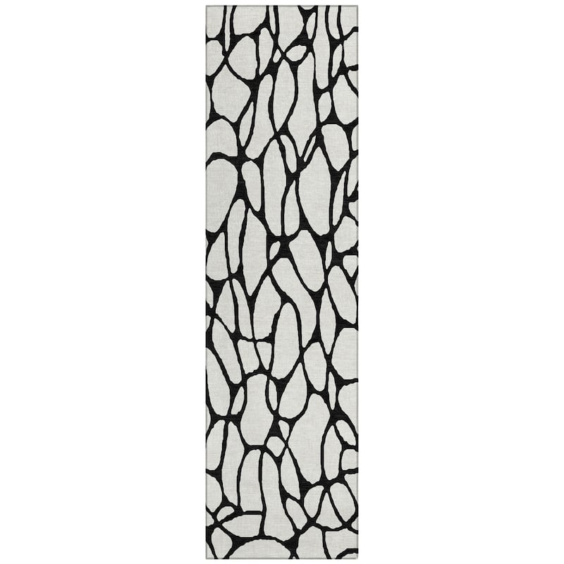 Machine Washable Indoor/ Outdoor Contemporary Chantille Rug