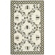 preview thumbnail 87 of 98, SAFAVIEH Handmade Chelsea Aubree French Country Trellis Wool Rug 2'6" x 4' - Ivory/Light Blue - Rectangle