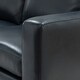 preview thumbnail 30 of 53, Ernando 83.46" Wide Genuine Leather Sofa with Squared Arms and Pillows