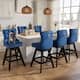 Option Blue Velvet Set Of 6