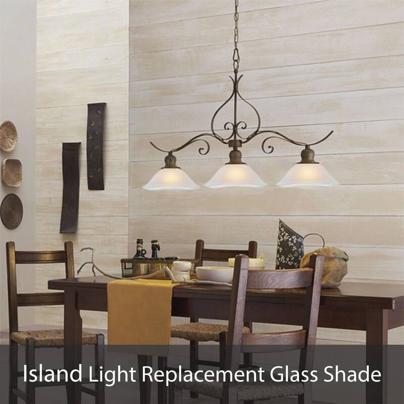Aspen Creative Torchiere/Swag/Pendant/Island Fixture Glass Shade.Alabaster Finish.4-3/4" Height x 12-1/4" Diameter