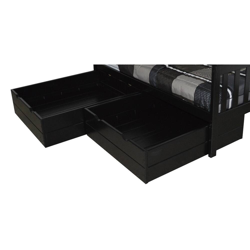 Pine 2 Piece Full Drawers