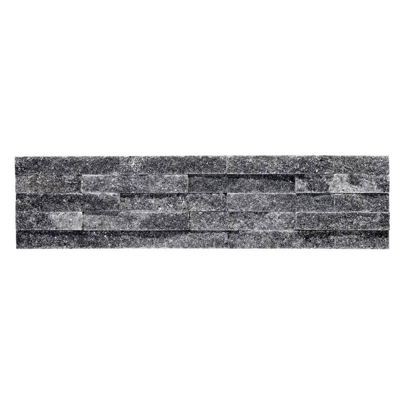 Slender Strip 3 in. x 12 in. Panel and 3 in. x 12 in. Corner Marble Wall Tile
