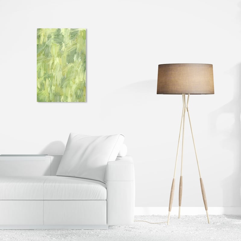 Wynwood Studio Canvas Abstract Guacamole Abstract Green and Modern & Contemporary Wall Art Canvas Print - 24 x 16