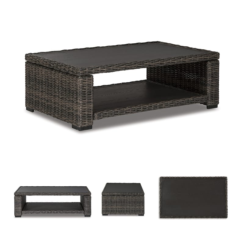 Signature Design by Ashley Grasson Lane Brown Rectangular Cocktail Table