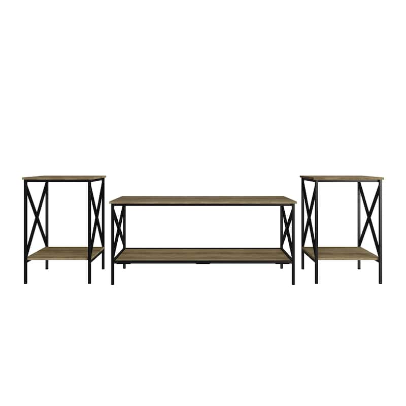 Clayfell Chanute 3-Piece Coffee Table Set