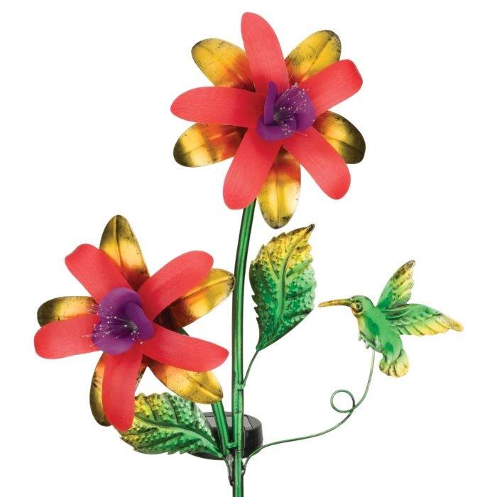 Fantasy Flower Solar Stake - Fuchsia