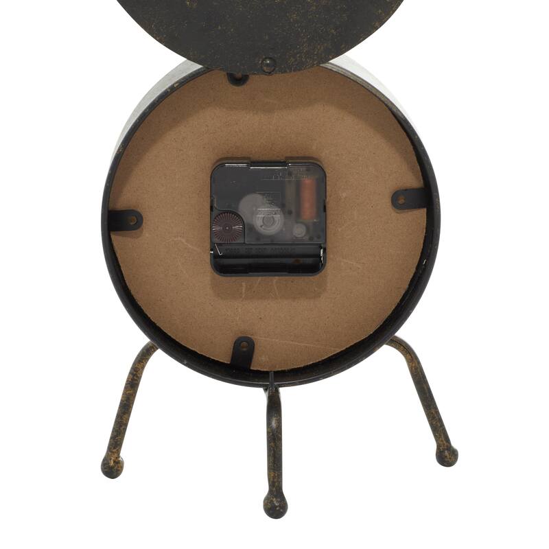 Metal Standing Stopwatch Clock - Brown - Roche River Decor