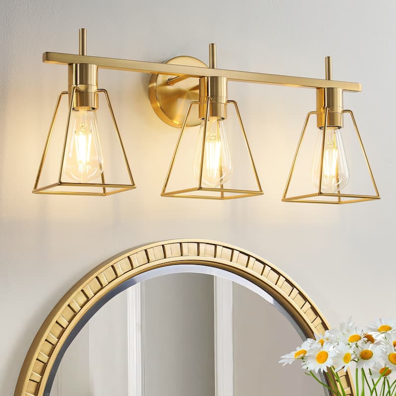 Dimmable Bathroom Vanity Light Over Mirror Wall Sconce for Bathroom - 3-Light