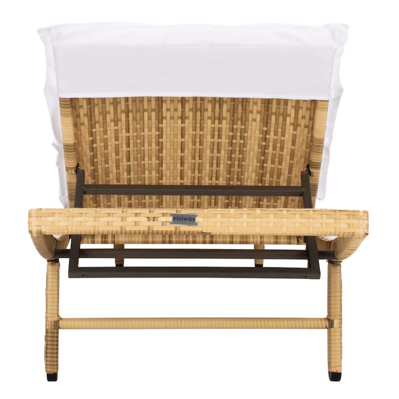 SAFAVIEH Outdoor Nihada Chaise Sun Lounger - 79Wx25Dx14H