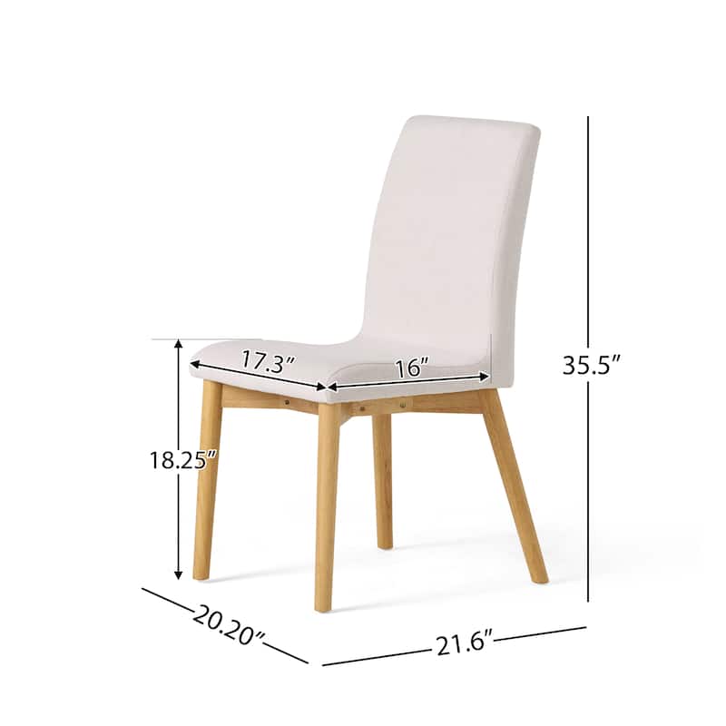 Orrin Mid-Century Fabric Dining Chair (Set of 2) by Christopher Knight Home