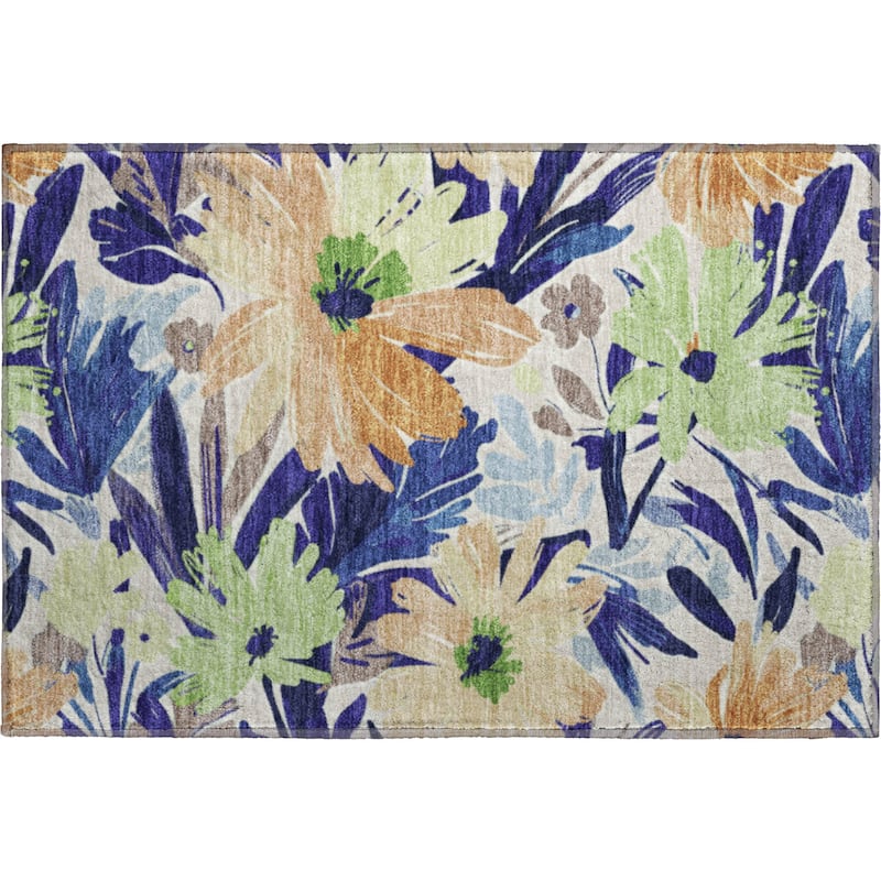 Premium Washable Super Soft Casual Floral Mayfield Rug