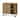 Newport 4-Drawer Solid Wood Chest-Bookcase, Natural Oak