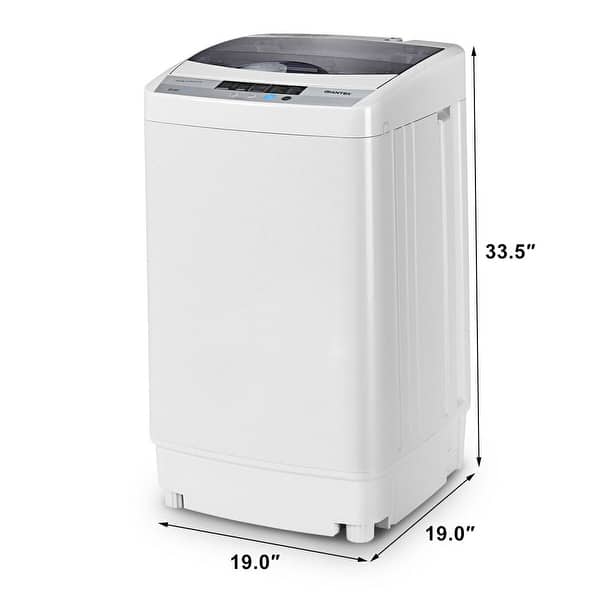 Portable Compact Washing Machine 1 34 Cu Ft Spin Washer Drain Pump 8 Overstock 27633590