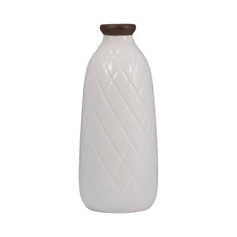 Sagebrook Home Neutral Ceramic Vase