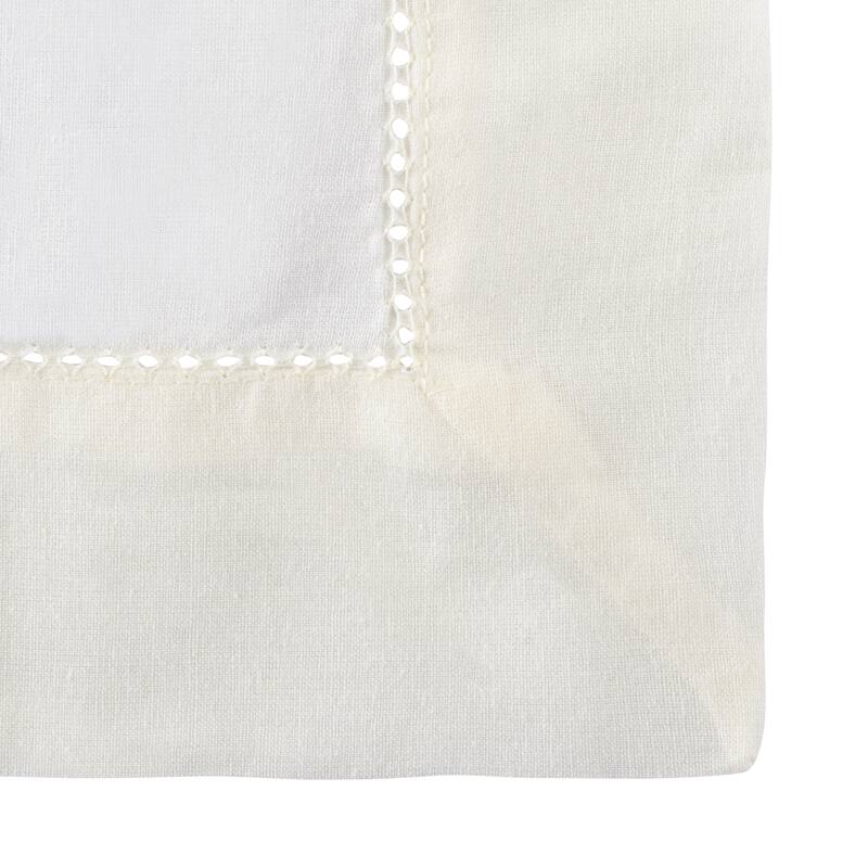 Simplicity Hemstitch 100% Cotton Rod Pocket Kitchen Curtains - Tier, Swag or Valance (Sold Separately)