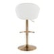 preview thumbnail 72 of 84, Porch & Den Livesey High Back Adjustable Bar Stool with Rounded T Footrest (Set of 2)