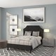 preview thumbnail 4 of 41, Arched Tufted Upholstered Platform Bed Black