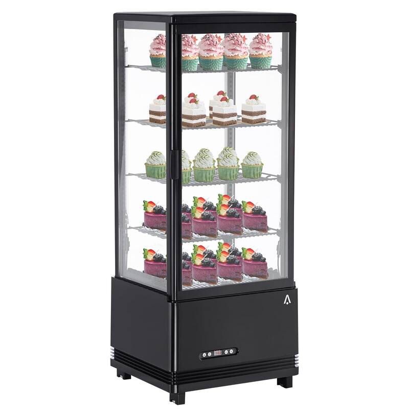 Commercial Display Refrigerator, 3.46 Cu.Ft - Black
