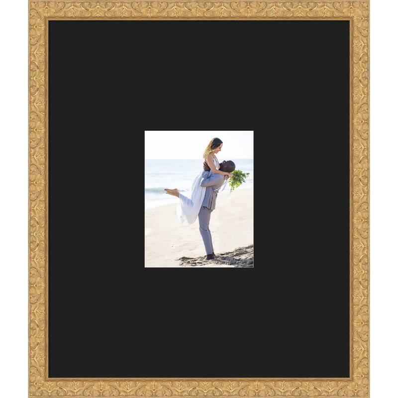 Lila Picture Frame, Photo Frame - 22x26 Matted Black 8x10 - Lila Gold