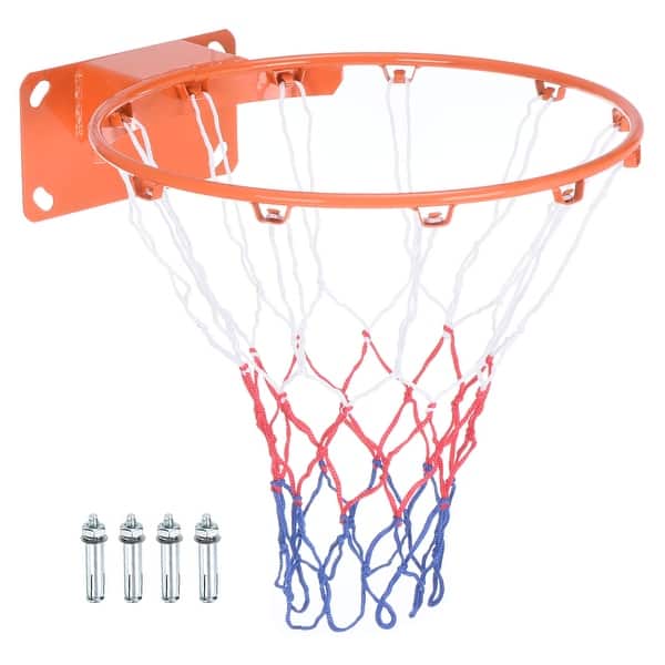 slide 2 of 8, 18" Basketball Rim Replacement Bear Up to 386 Lbs, Solid Steel