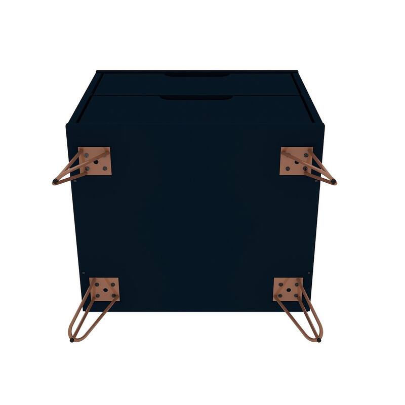 Manhattan Comfort Rockefeller 2-Drawer Nightstand (Set of 2)
