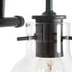 preview thumbnail 10 of 25, Olia Modern Black 3-Light Bathroom Vanity Light Minimal Globe Glass Wall Sconce