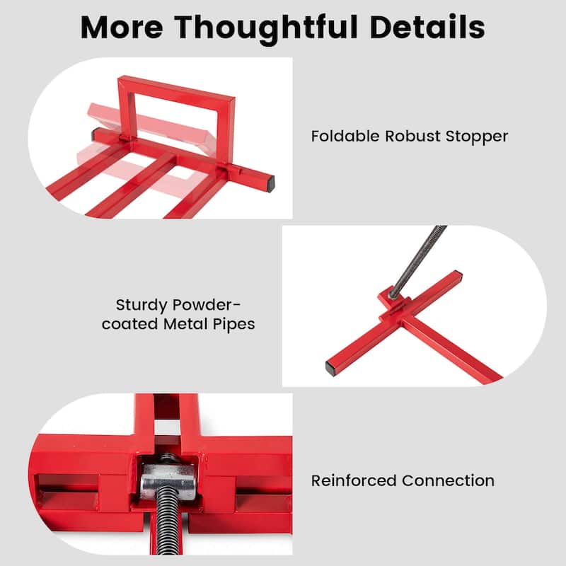 Costway Lawn Mower Lift Jack with Adjustable Height Angle Manual - See Details