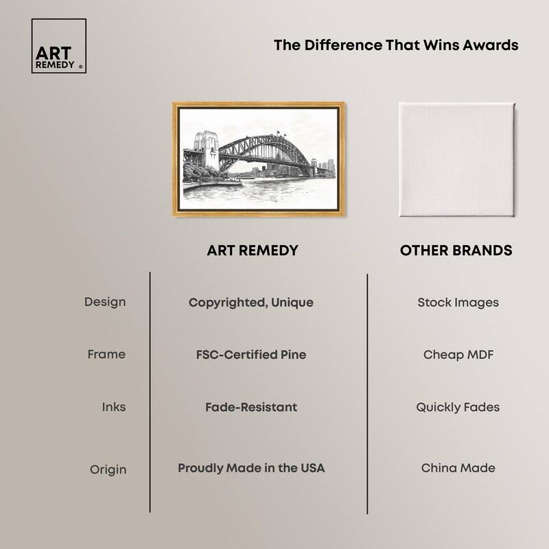 Lines of the Bridge Canvas by Art Remedy