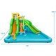 preview thumbnail 3 of 9, Inflatable Water Park Bounce House with Climbing Wall without Blower - 157.5" x 142" x 100.5" (L x W x H)